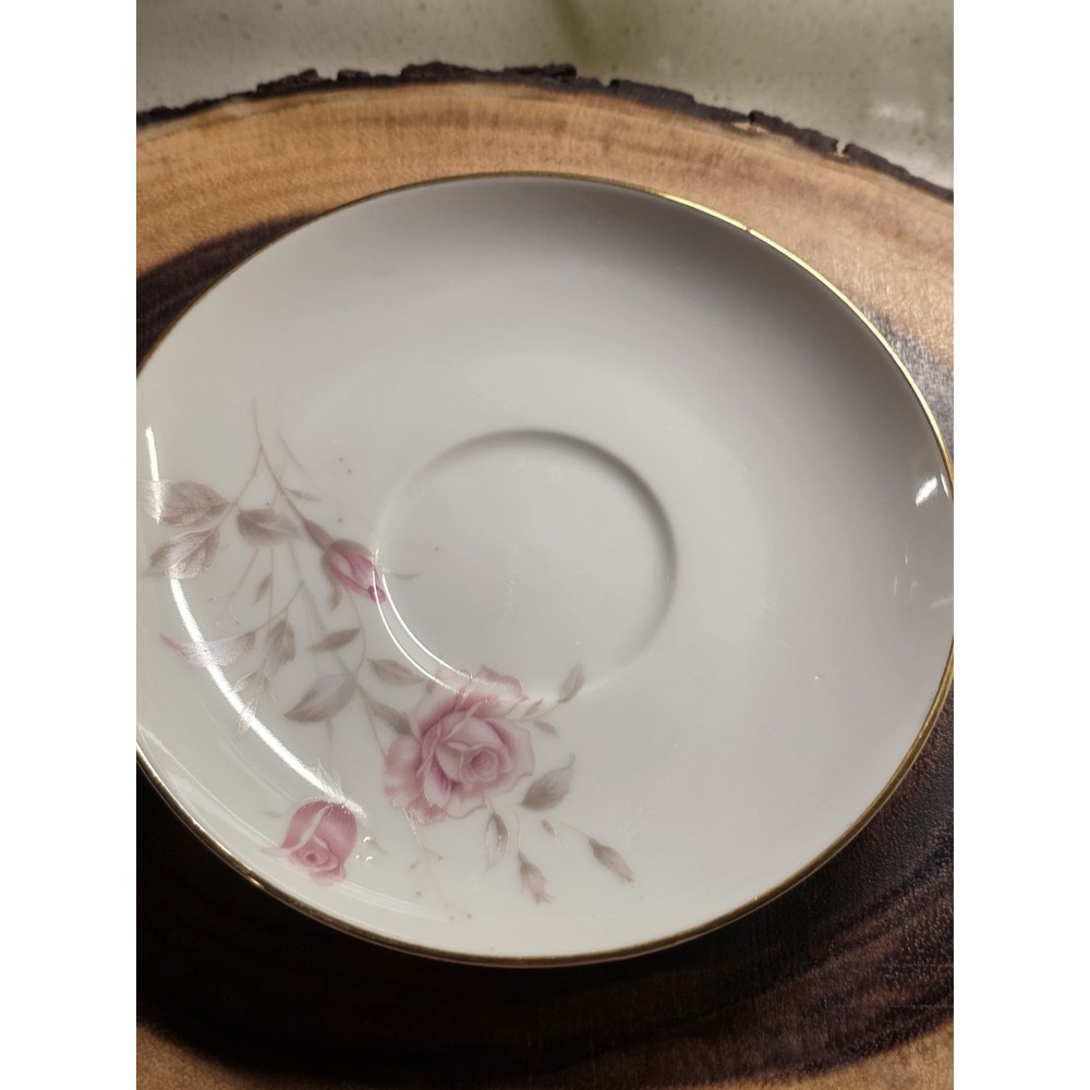 FINE CHINA OF JAPAN 8542 LAURA 2"h Flat Coffee Tea Cup And Saucer - Picture 10 of 13